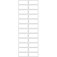 11158 - Label Size 50mm x 21mm - 5690 labels per roll