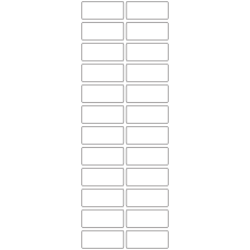 11158 - Label Size 50mm x 21mm - 5690 labels per roll 