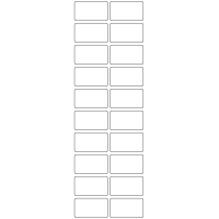 11160 - Label Size 45mm x 26mm - 4740 labels per roll