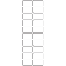11160 - Label Size 45mm x 26mm - 4740 labels per roll 