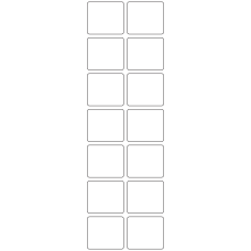 11162 - Label Size 45mm x 39mm - 3180 labels per roll 