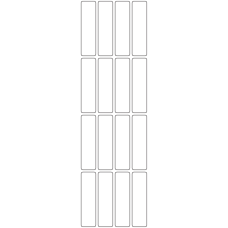11165 - Label Size 20mm x 74mm - 3640 labels per roll 