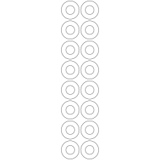 11166 - Label Size 35mm dia - 3640 labels per roll 