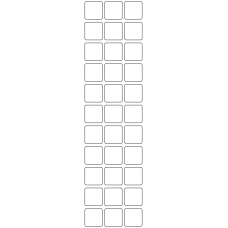 11168 - Label Size 23mm x 23mm - 7820 labels per roll 