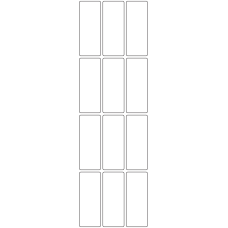 11172 - Label Size 29mm x 74mm - 2730 labels per roll 