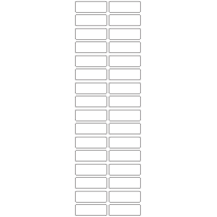 11180 - Label Size 43mm x 15mm - 7590 labels per roll