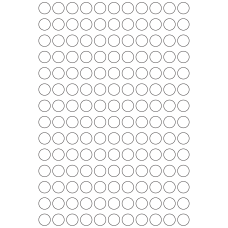 11182 - Label Size 15mm dia - 36510 labels per roll 