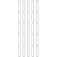 11185 - Label Size 7mm x 40mm - 8110 labels per roll