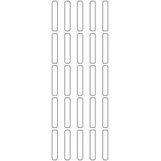 11185 - Label Size 7mm x 40mm - 8110 labels per roll 