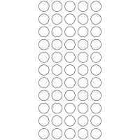 11186 - Label Size 15mm dia - 18950 labels per roll