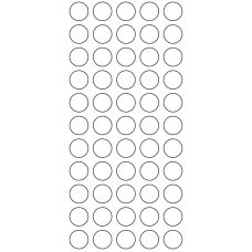 11186 - Label Size 15mm dia - 18950 labels per roll 
