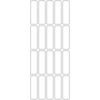 11195 - Label Size 18mm x 63mm - 6480 labels per roll