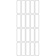 11195 - Label Size 18mm x 63mm - 6480 labels per roll 