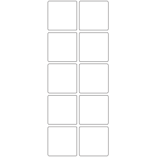 11197 - Label Size 50mm x 50mm - 2590 labels per roll 