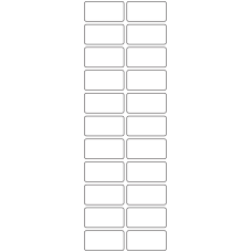 11202 - Label Size 40mm x 20mm - 6060 labels per roll 
