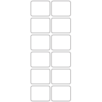 11205 - Label Size 40.6mm x 31.8mm - 3890 labels per roll