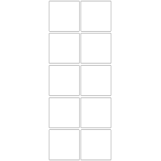 11239 - Label Size 55mm x 55mm - 2400 labels per roll 