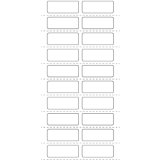 11240 - Label Size 40mm x 15mm - 6890 labels per roll 