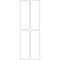11243 - Label Size 40mm x 125mm - 1080 labels per roll