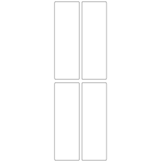 11243 - Label Size 40mm x 125mm - 1080 labels per roll 