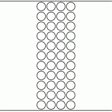 1125 - Label Size 20mm dia - 12,120 labels per roll 