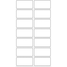 11250 - Label Size 50mm x 25mm - 4820 labels per roll 