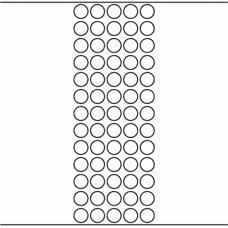 1126 - Label Size 16mm dia - 17,900 labels per roll 
