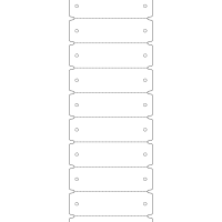 11260 - Label Size 98mm x 29mm - 2420 labels per roll