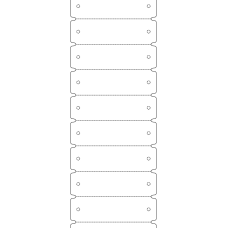 11260 - Label Size 98mm x 29mm - 2420 labels per roll 
