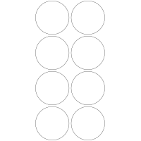 11275 - Label Size 62mm dia - 2150 labels per roll