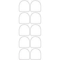 11278 - Label Size 42mm x 44.21mm - 2900 labels per roll