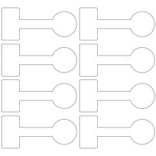 11284 - Label Size 106.53mm x 45.673mm - 2760 labels per roll 
