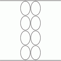 1131 - Label Size 48mm x 70mm Oval - 1,900 labels per roll