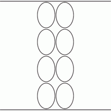 1131 - Label Size 48mm x 70mm Oval - 1,900 labels per roll 