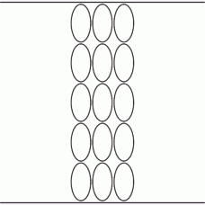 1132 - Label Size 30mm x 58mm Oval - 3,450 labels per roll 