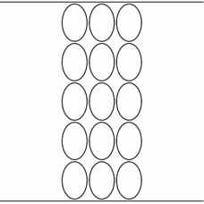 1134 - Label Size 32mm x 48mm Oval - 4,110 labels per roll 