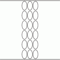 1135 - Label Size 25mm x 45mm Oval - 4,260 labels per roll
