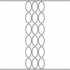 1135 - Label Size 25mm x 45mm Oval - 4,260 labels per roll 