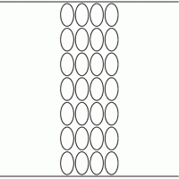 1137 - Label Size 23mm x 40mm Oval - 6,400 labels per roll