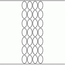 1137 - Label Size 23mm x 40mm Oval - 6,400 labels per roll 