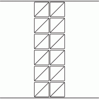 1138 - Label Size 45mm Triangle - 5,680 labels per roll