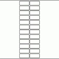 1158 - Label Size 50mm x 21mm - 5,690 labels per roll