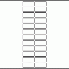 1158 - Label Size 50mm x 21mm - 5,690 labels per roll 