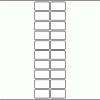 1160 - Label Size 45mm x 26mm - 4,740 labels per roll