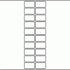 1160 - Label Size 45mm x 26mm - 4,740 labels per roll 