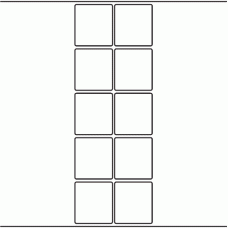 1163 - Label Size 50mm x 55mm - 2,370 labels per roll 
