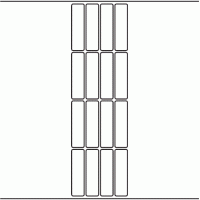 1165 - Label Size 20mm x 74mm - 3,636 labels per roll