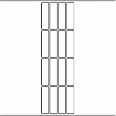 1165 - Label Size 20mm x 74mm - 3,636 labels per roll 