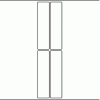 1176 - Label Size 40mm x 160mm - 850 labels per roll