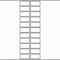 1183 - Label Size 51mm x 24mm - 5,050 labels per roll